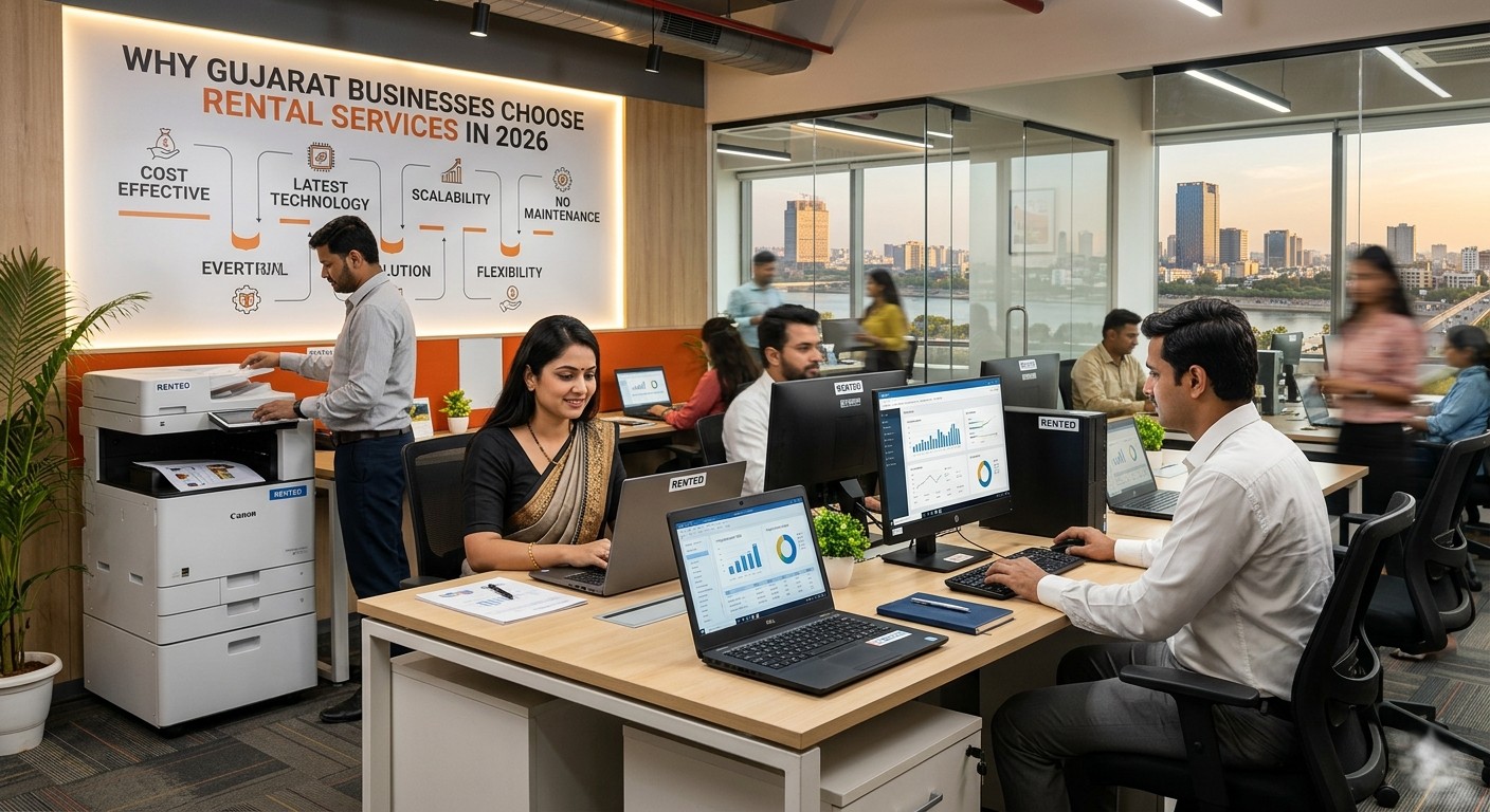 Why Businesses in Gujarat Are Choosing Rental Services for Laptop, Desktop and Printer in 2026